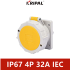 estándar universal del IEC del zócalo industrial impermeable de 16A 3P 220V IP67