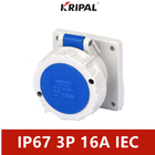 estándar universal del IEC del zócalo industrial impermeable de 16A 3P 220V IP67