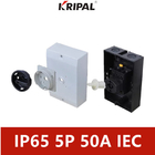 Interruptor 4 poste 32A 40A 50A 63A del aislador de la aprobación IP65 del CE con recinto