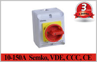 Semko, VDE, CCC, interruptor eléctrico de la prenda impermeable del interruptor del aislamiento del interruptor rotatorio del aislador del CE IP65 2~5P 10A~150A