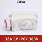 El CE impermeable del zócalo del interruptor de seguridad de IP67 32A 5P 380V certificó