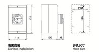 Prenda impermeable rotativa del interruptor del aislamiento de la carga del IEC 50A 230-440V IP65