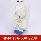 estándar mecánico impermeable del IEC de los zócalos del interruptor de seguridad de 220V IP44