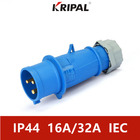 Estándar industrial impermeable trifásico del IEC de los enchufes de IP44 16A 220V