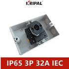 Estándar impermeable rotatorio eléctrico del IEC de poste 40A de los interruptores 4 de KRIPAL IP65