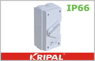 UKF1 mercado de zócalo a prueba de mal tiempo eléctrico bipolar del interruptor de la serie IP66 63A para el aislamiento al aire libre