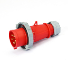 Enchufe industrial rojo 16A 5 poste del zócalo del interruptor de seguridad IP67 a prueba de humedad
