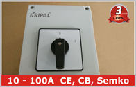 prenda impermeable Ip65, interruptor rotatorio del interruptor de selector del cambio 100A de 3 posiciones
