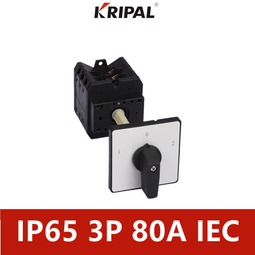 interruptor impermeable de la palanca de 80A 3 poste IP65 para los equipos de la iluminación